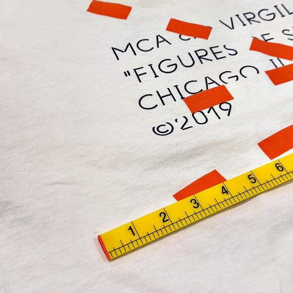 Virgil Abloh x MCA Chicago “Figures of Speech” Tee (2019) — Orange Label — Large - Picture 5 of 8